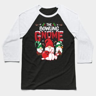 bowling Gnome Xmas cute Christmas gnome pajamas Baseball T-Shirt